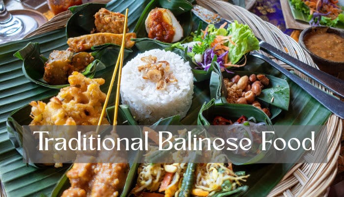 Best Things to Do in Ubud Bali - FoodFunTrip Best Things to Do in Ubud Bali - A traditional Balinese meal showcasing the island's culinary culture, featuring rice, satay, vegetables, and other delicious local dishes, perfect for food enthusiasts exploring Ubud.