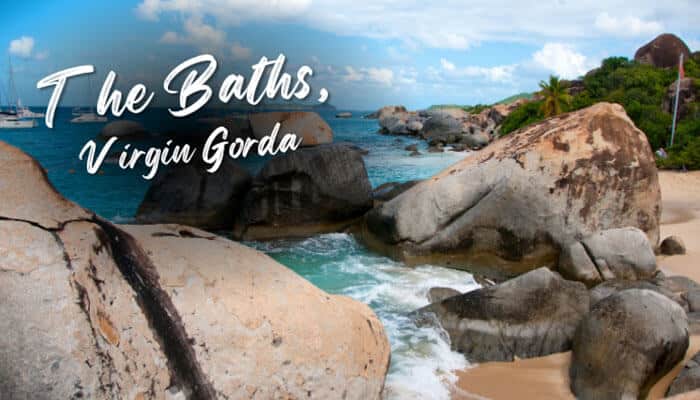 The Baths Virgin Gorda - Food Fun Trip - FoodFunTrip The Baths, Virgin Gorda, Tortola British Virgin Islands featuring giant granite boulders, natural sea pools, and tropical coastal scenery for travelers exploring Caribbean attractions.