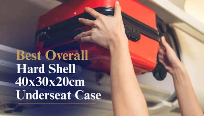 Best Overall Hard Shell 40x30x20cm Underseat Case - Food Fun Trip - FoodFunTrip Best Ryanair Underseat Bag featuring a hard shell 40x30x20cm underseat case designed to meet Ryanair cabin baggage size limits with durable lightweight travel protection