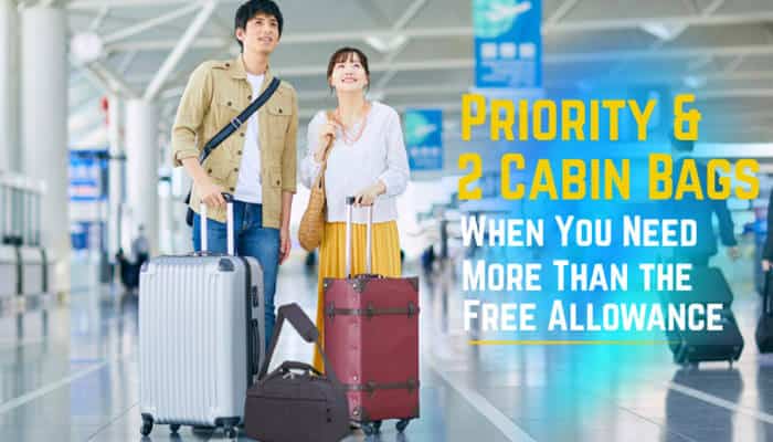 Priority 2 Cabin Bags When You Need More Than the Free Allowance - Food Fun Trip - FoodFunTrip Best Ryanair Underseat Bag for travelers using Priority and 2 cabin bags allowance, showing airport luggage options designed for extra carry-on space and airline travel convenience