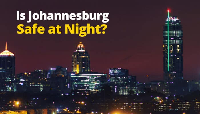 Is Johannesburg Safe at Night - Food Fun Trip - FoodFunTrip Is Johannesburg Safe at night? Johannesburg skyline after dark highlighting the importance of staying in secure areas like Sandton and Rosebank and using trusted transport for safe nighttime travel.