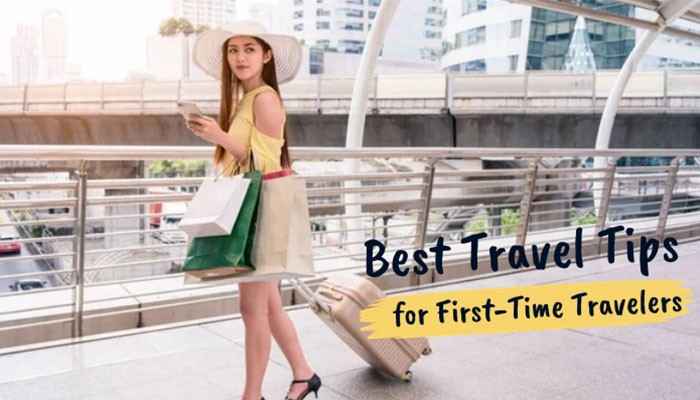Best Travel Tips for First-Time Travelers - Food Fun Trip - FoodFunTrip Traveling Tips Cwbiancavoyage guide featuring a first-time traveler with luggage at a modern destination, highlighting smart packing, travel planning, and essential tips for a safe and comfortable journey.